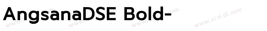 AngsanaDSE Bold字体转换